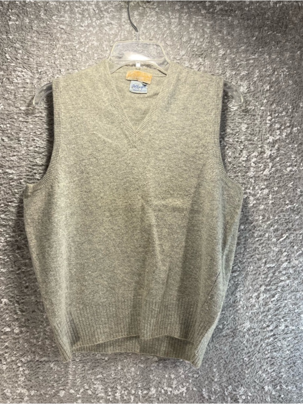 Vintage J.&D. McGeorge Ltd. Vest  46 Lambswool Gray Made in Scotland